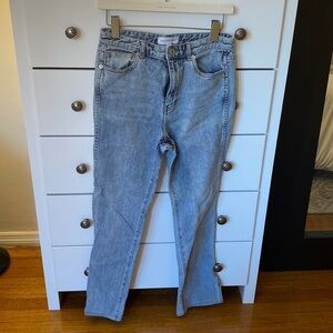 Something Navy High Rise Slit light blue Jeans, size 8